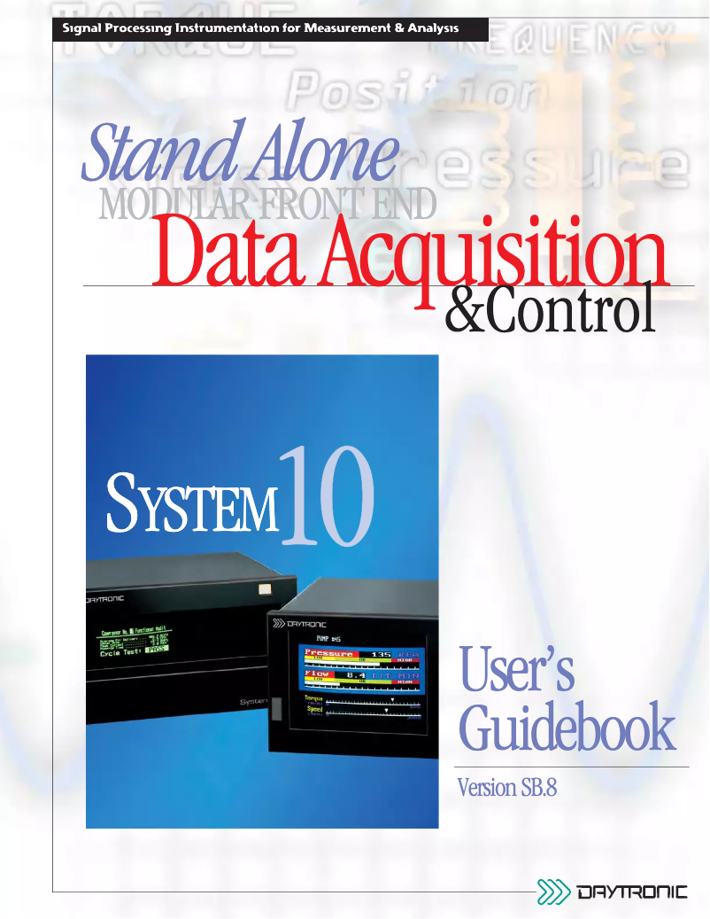 Image de la première page du manuel de l'appareil 10K1C