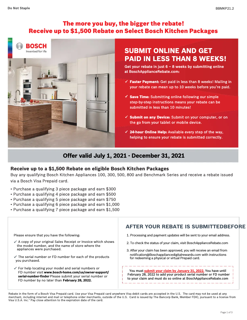 Page 1 de la notice Mode d'emploi Bosch HDS8055U