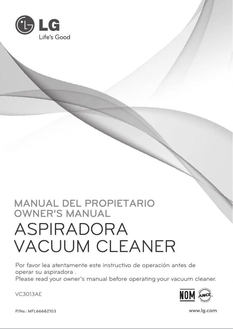 Page n°1 - Manuel utilisateur LG VC3013AE