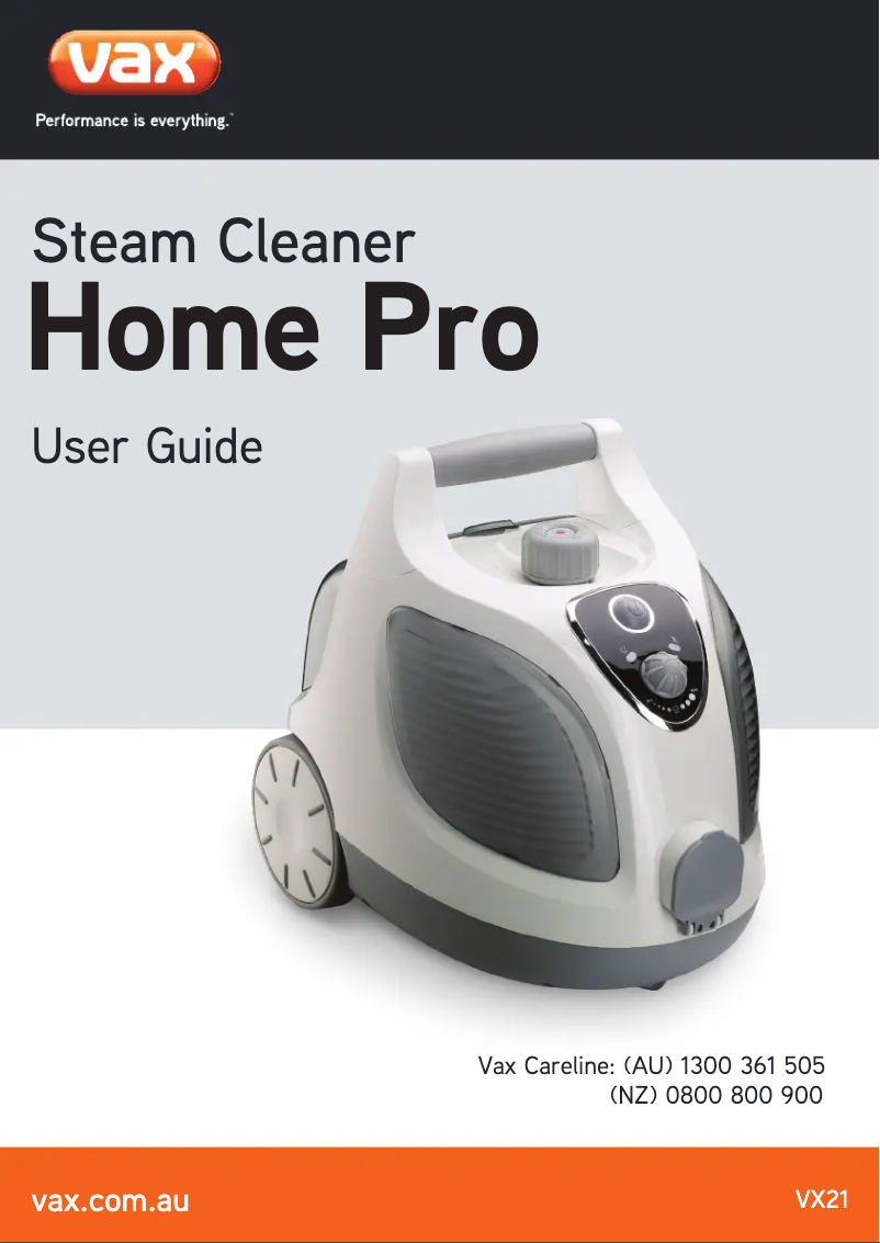 Página 1 del manual Manual de usuario Vax Home Pro VX21