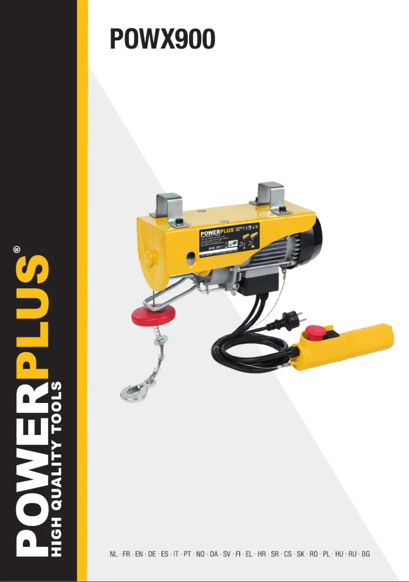 Page 1 de la notice Manuel utilisateur PowerPlus POWX900