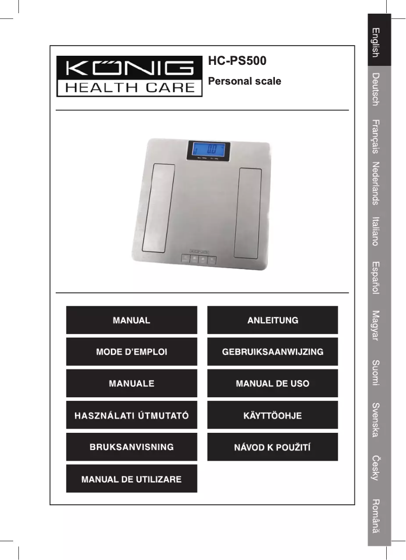 Page n°1 - Manuel utilisateur Konig HC-PS500