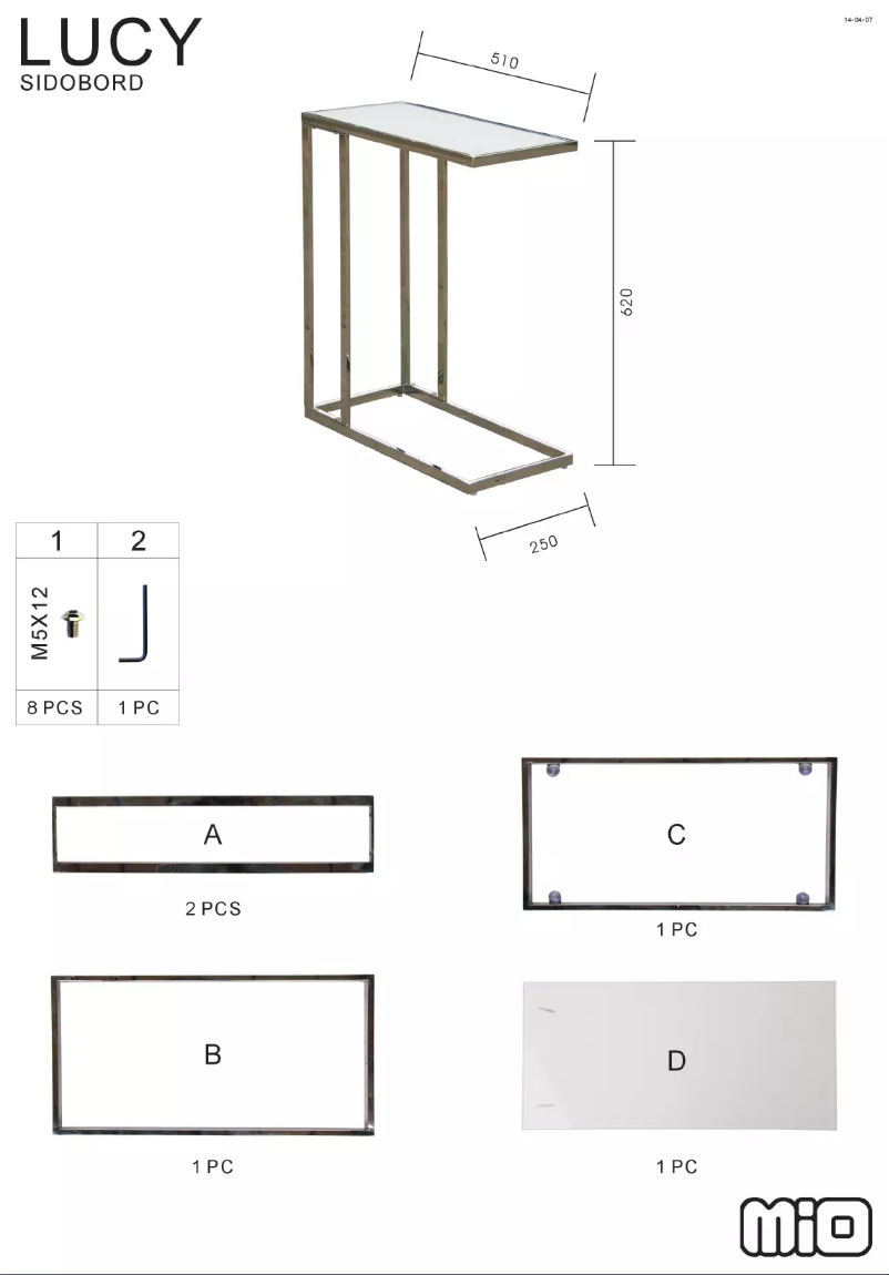 Page 1 de la notice Manuel utilisateur Mio Lucy