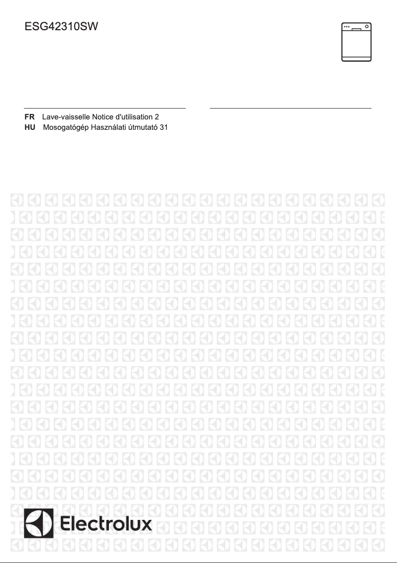 Page 1 de la notice Manuel utilisateur Electrolux ESG42310SW