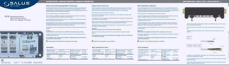 Página 1 del manual Manual de usuario Salus KL06