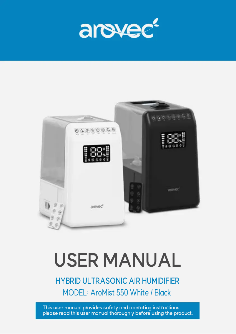 Page n°1 - Manuel utilisateur Arovec AroMist 550