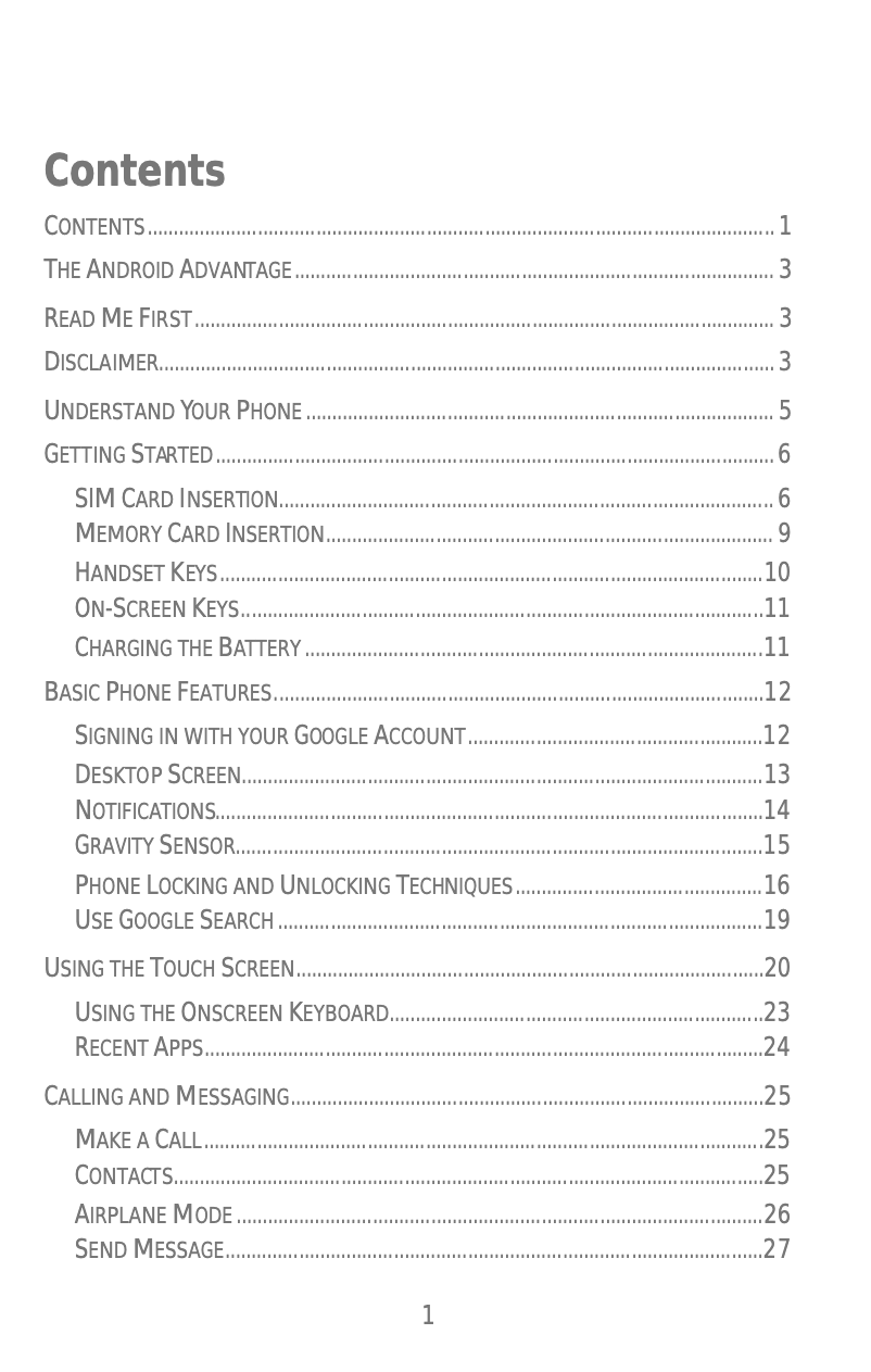 Page 1 de la notice Manuel utilisateur Micromax Canvas Nitro 2 E311
