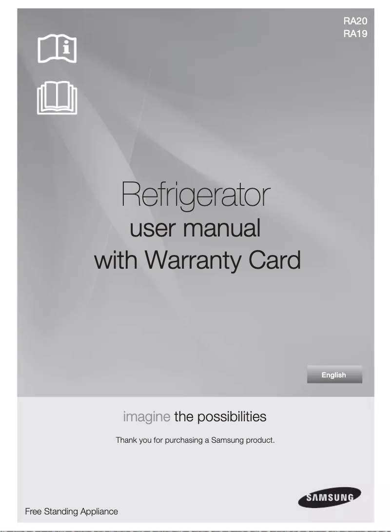 Image de la première page du manuel de l'appareil RA20GCPR1