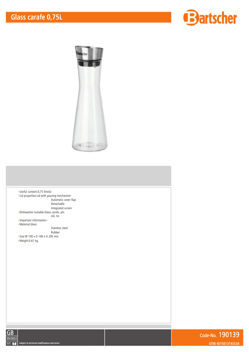 Imagen de la primera página del manual del dispositivo 190139