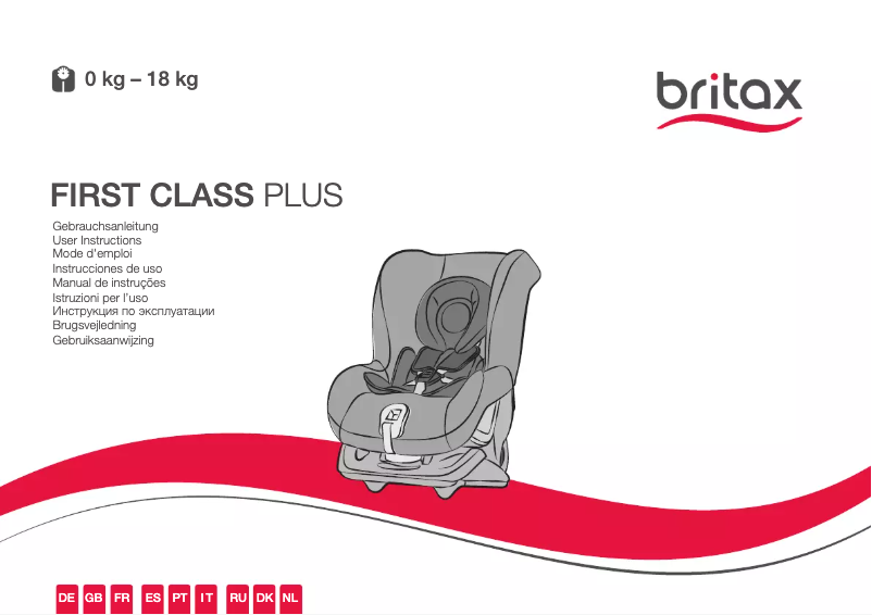 Page 1 de la notice Manuel utilisateur Römer First Class Plus