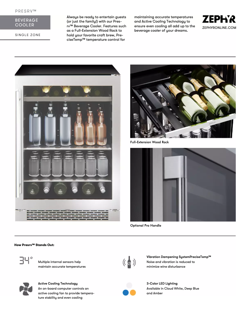 Page n°1 - Fiche technique Zephyr PRB24C01BG