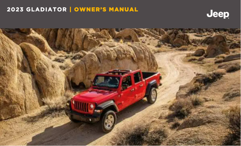 Page 1 de la notice Manuel utilisateur Jeep Gladiator (2023)