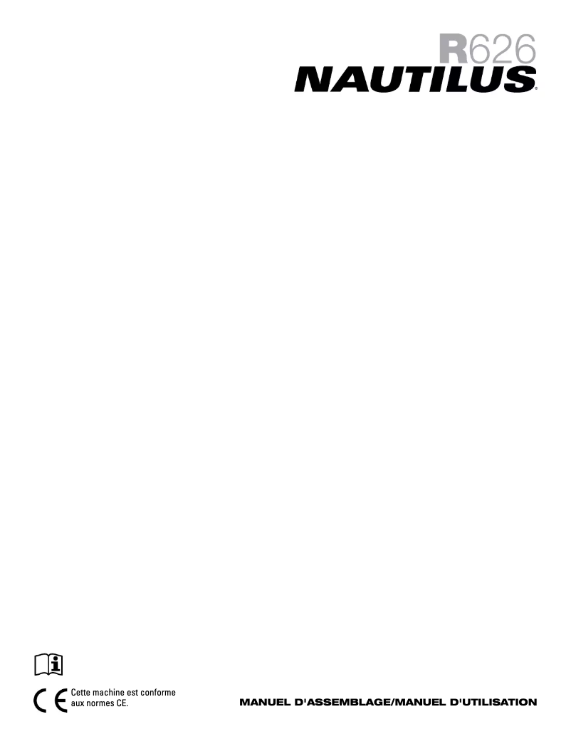 Page 1 de la notice Manuel utilisateur Nautilus R626
