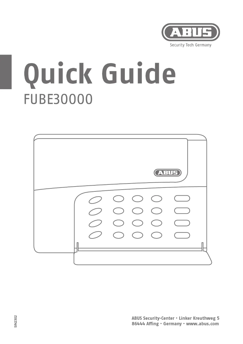 Page 1 de la notice Manuel utilisateur Abus FUBE30000