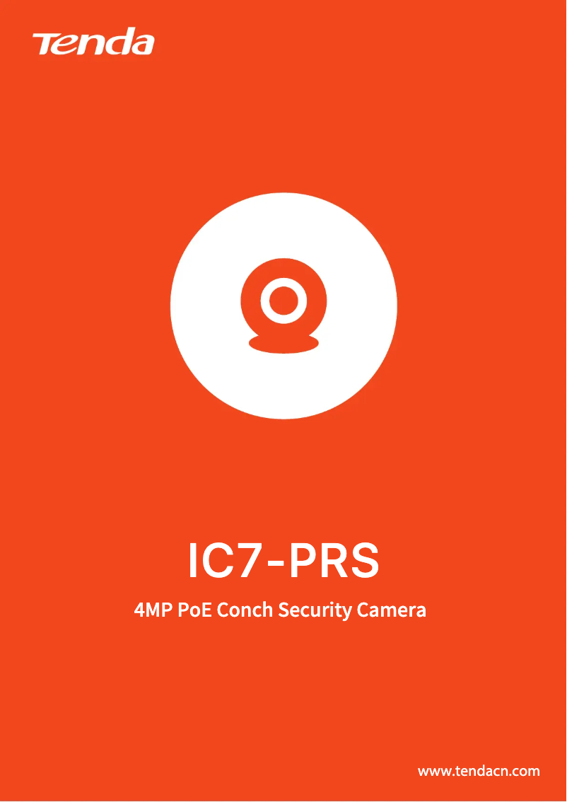Page 1 de la notice Fiche technique Tenda IC7-PRS