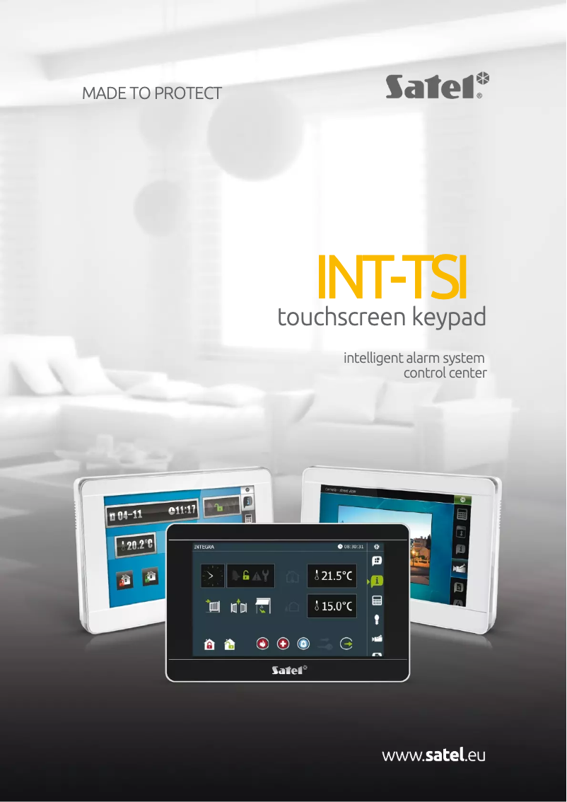 Image de la première page du manuel de l'appareil INT-TSI-SSW