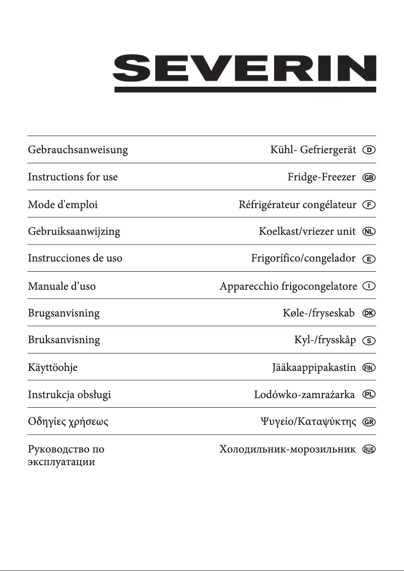 Página 1 del manual Manual de usuario Severin KS 9781