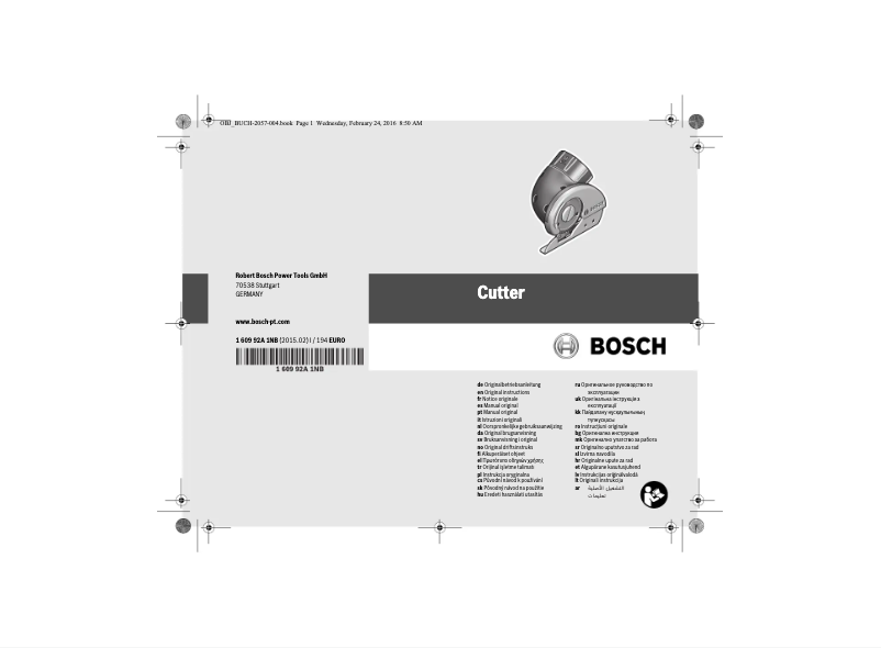 Page 1 de la notice Manuel utilisateur Bosch Ixo 1600A001YF