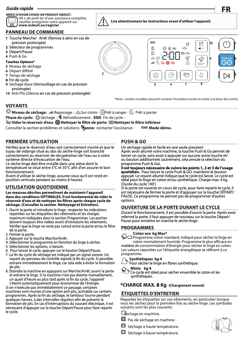 Image de la première page du manuel de l'appareil YTBE M11 83K RX