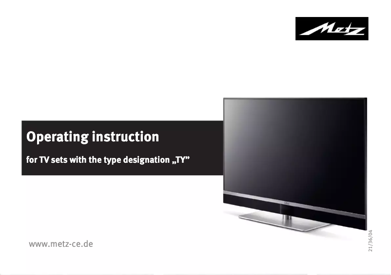 Page 1 of the manual User Manual Metz Topas 48TY91