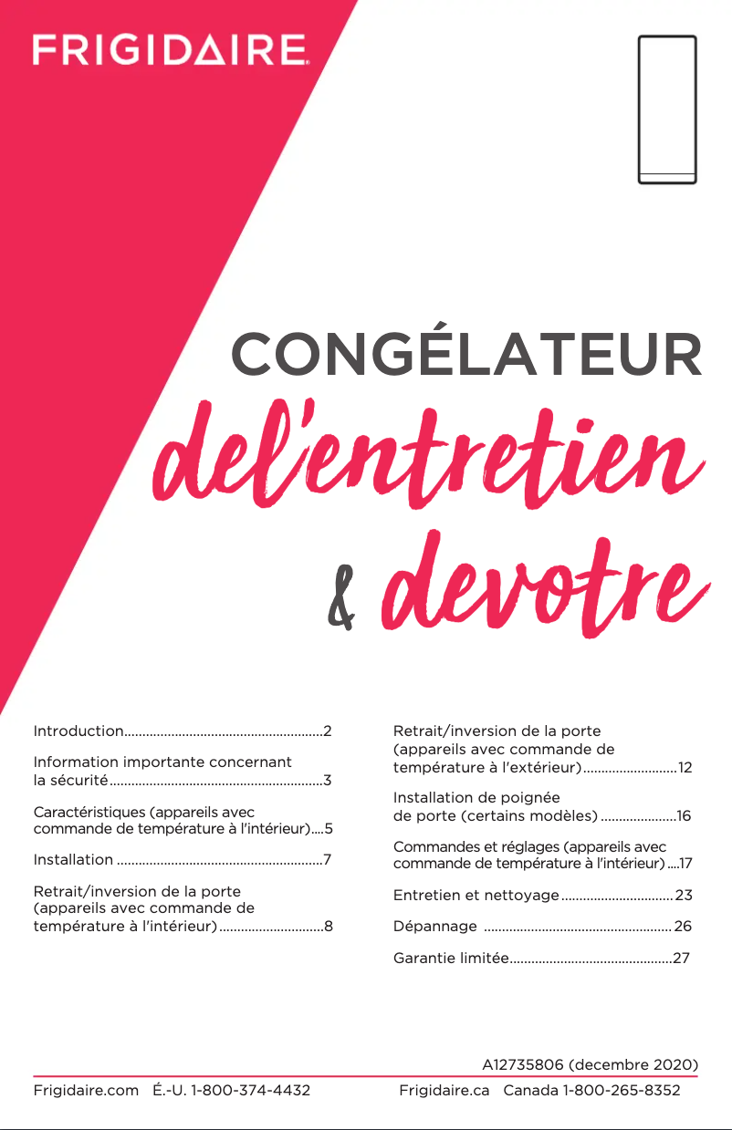 Imagen de la primera página del manual del dispositivo FFFH20F3VW