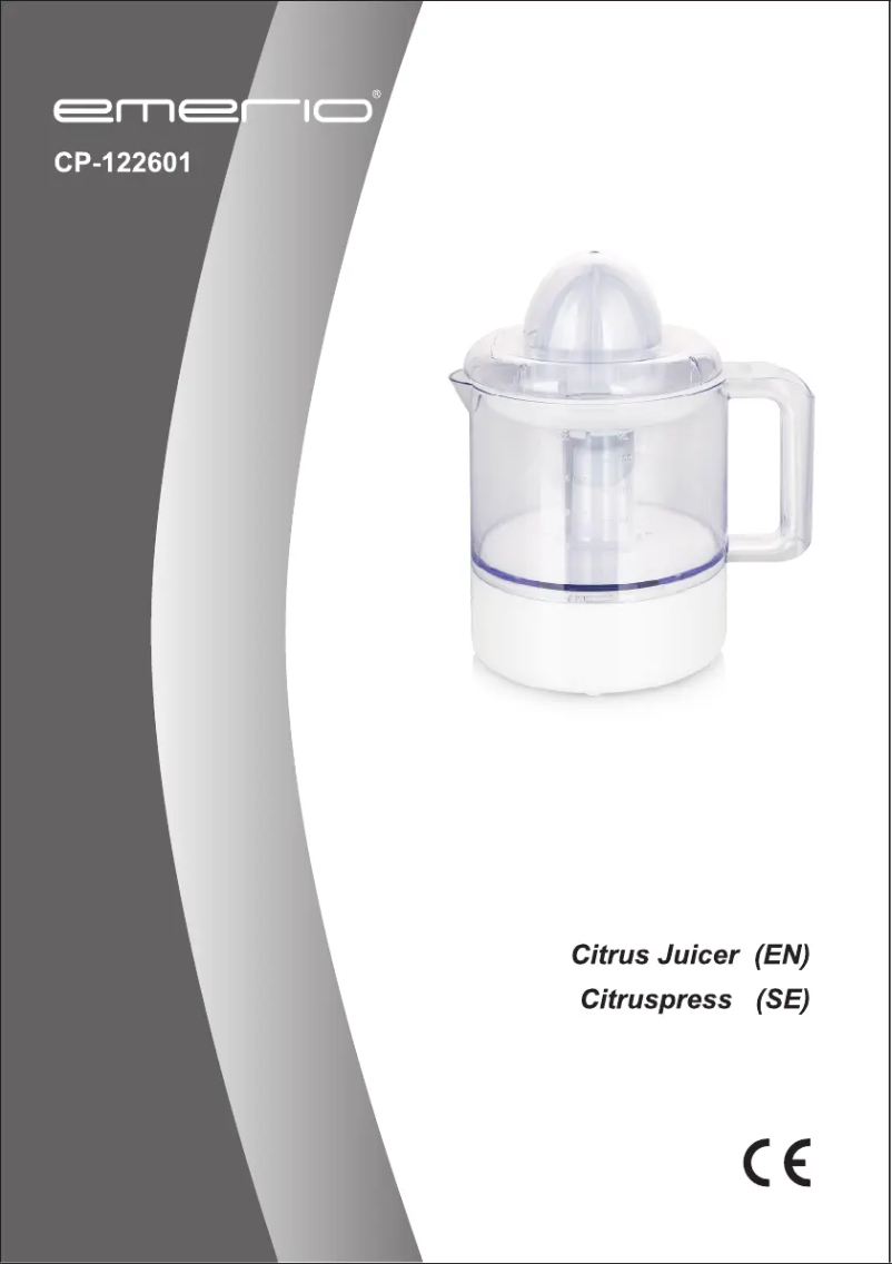 Page n°1 - Manuel utilisateur Emerio CP-122601