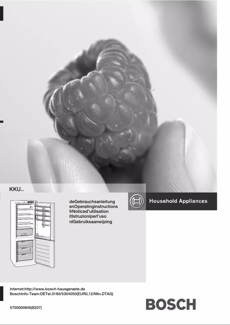 Page 1 of the manual User Manual Bosch KKU334A1