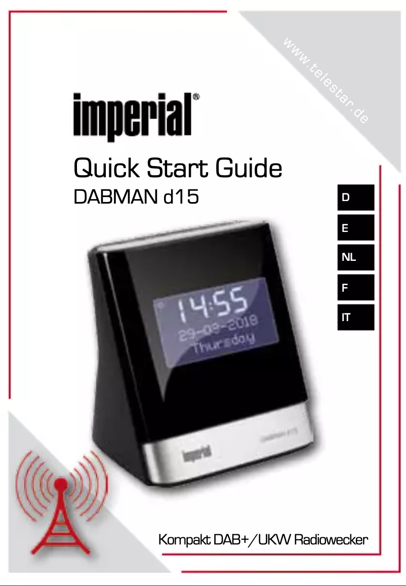 Image de la première page du manuel de l'appareil DABMAN d15