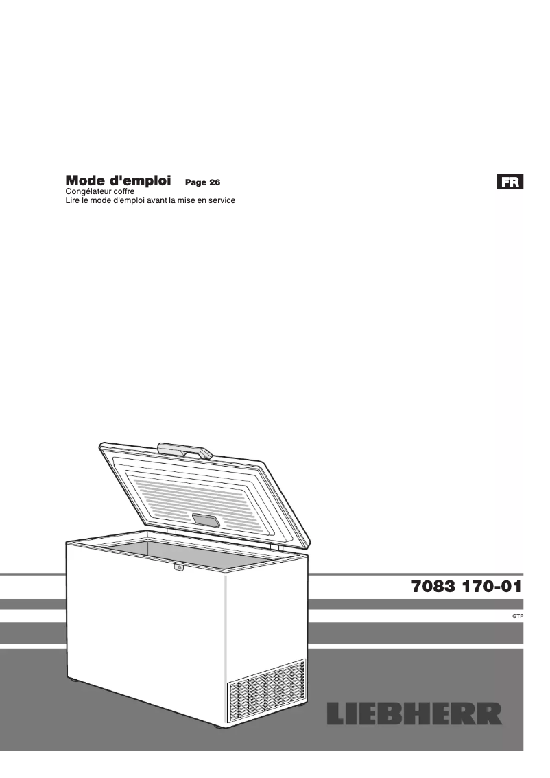 Page n°1 - Manuel utilisateur Liebherr GTP 3156