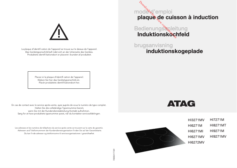 Image de la première page du manuel de l'appareil HI9271MV