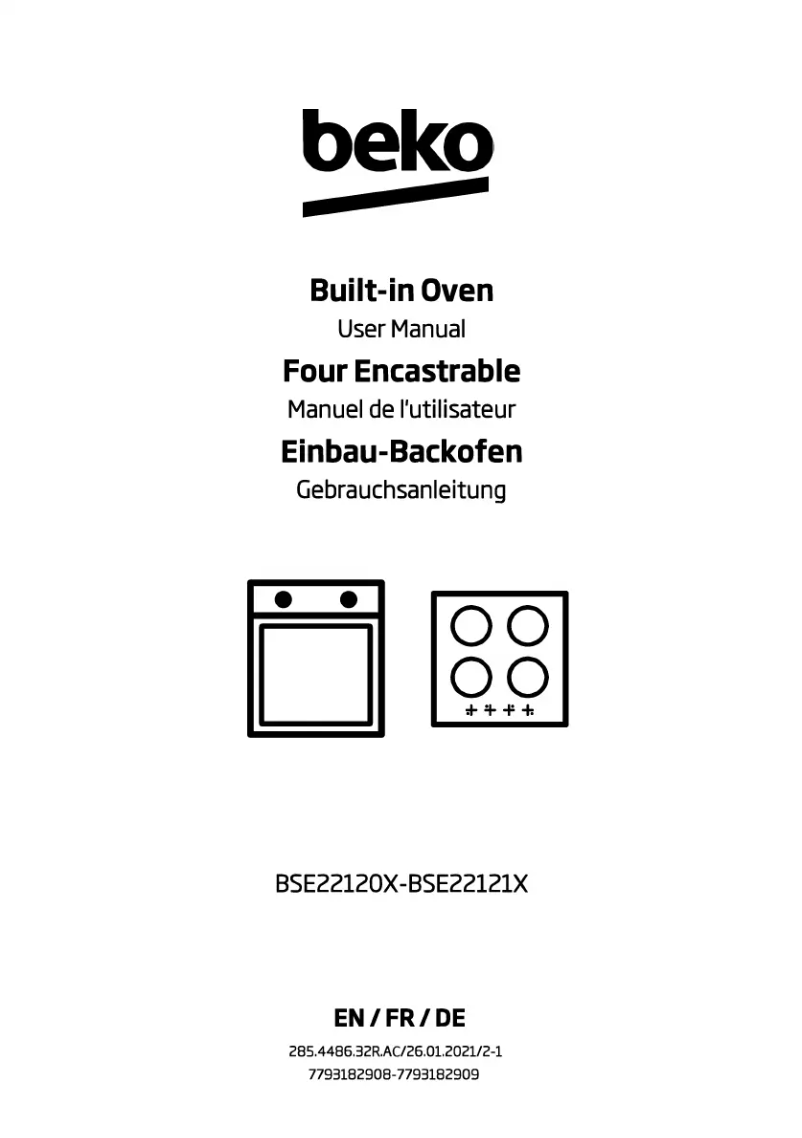 Page n°1 - Manuel utilisateur Beko BSE22120X