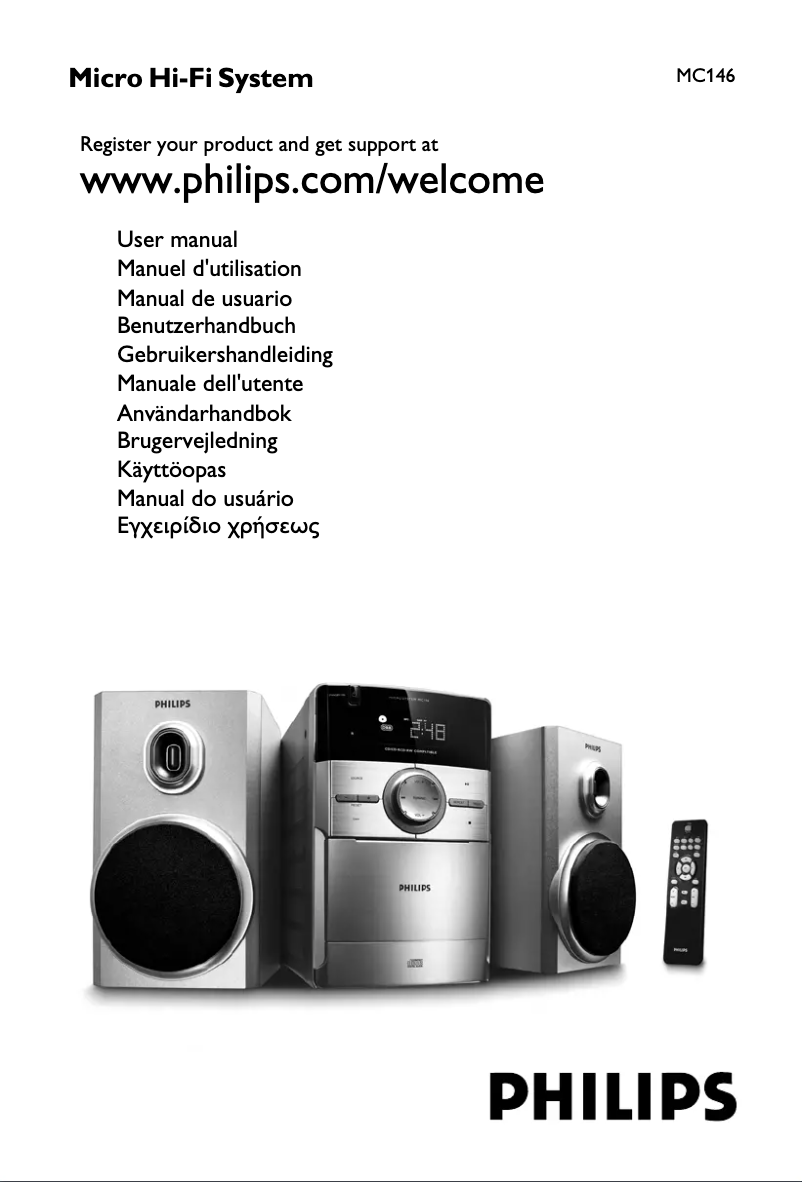 Page n°1 - Manuel utilisateur Philips MC146