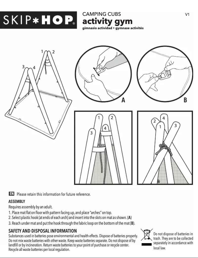 Page n°1 - Manuel utilisateur Skip Hop SH307900