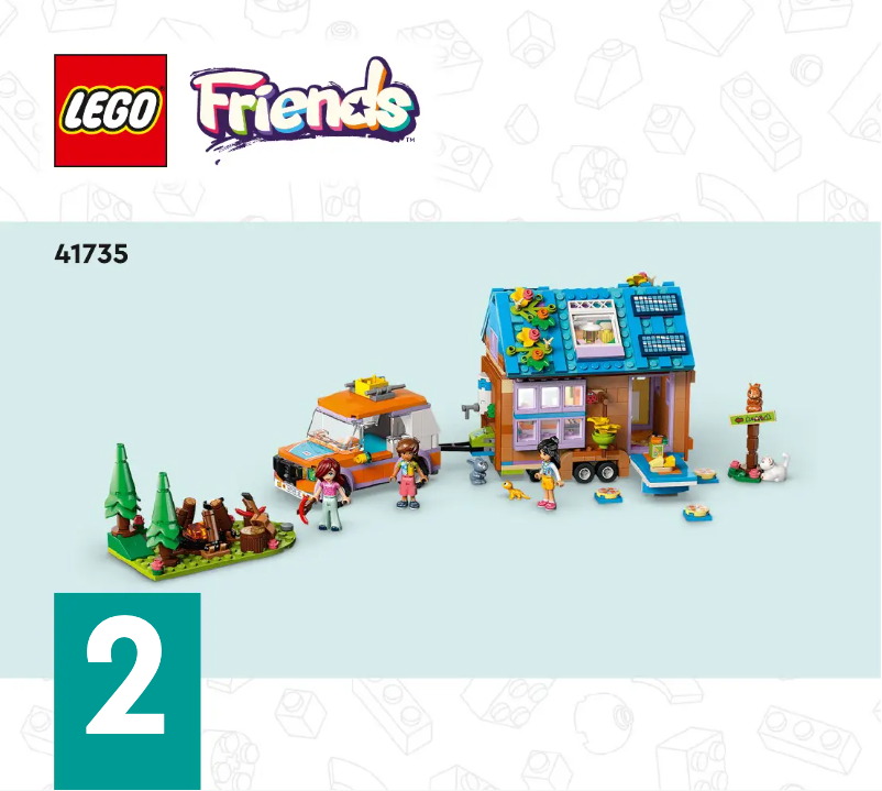 Page n°1 - Consignes visuelles Lego Friends 41735
