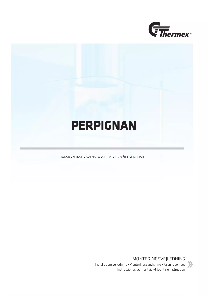 Página 1 del manual Guía de instalación Thermex Perpignan