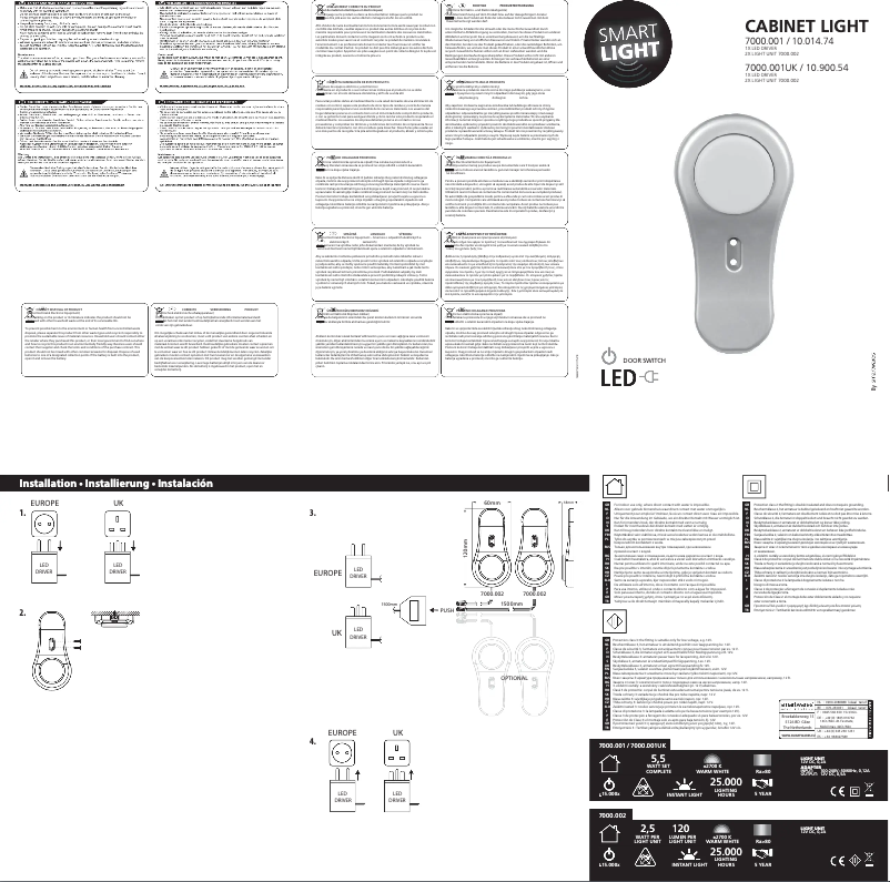Page 1 de la notice Manuel utilisateur Smartwares 10.014.74
