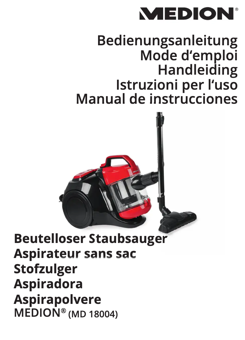 Page n°1 - Manuel utilisateur Medion MD 18004