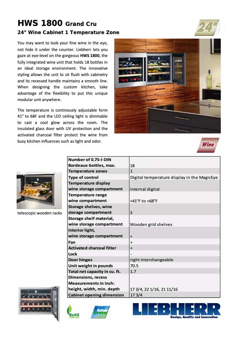 Page n°1 - Fiche technique Liebherr HWS-1800