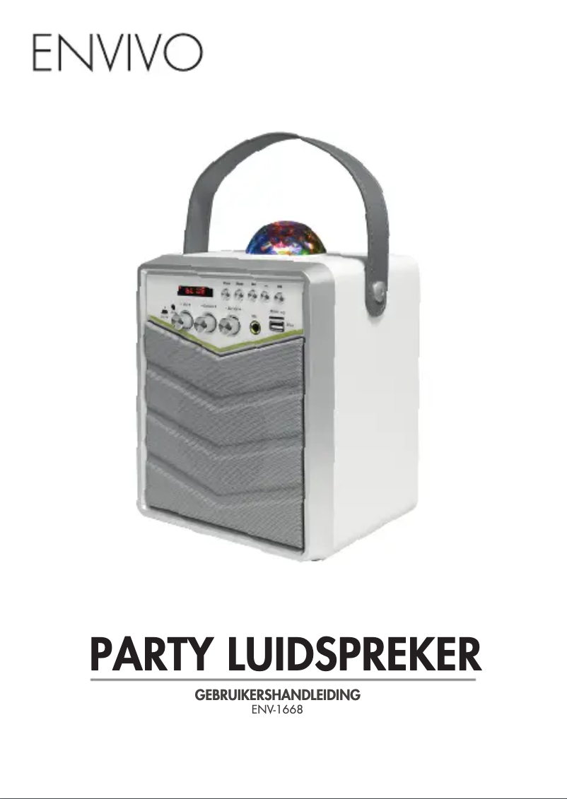 Page 1 de la notice Manuel utilisateur Envivo ENV-1668