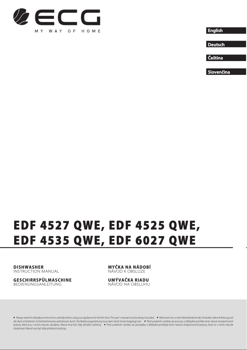 Page n°1 - Manuel utilisateur ECG EDF 4525 QWE
