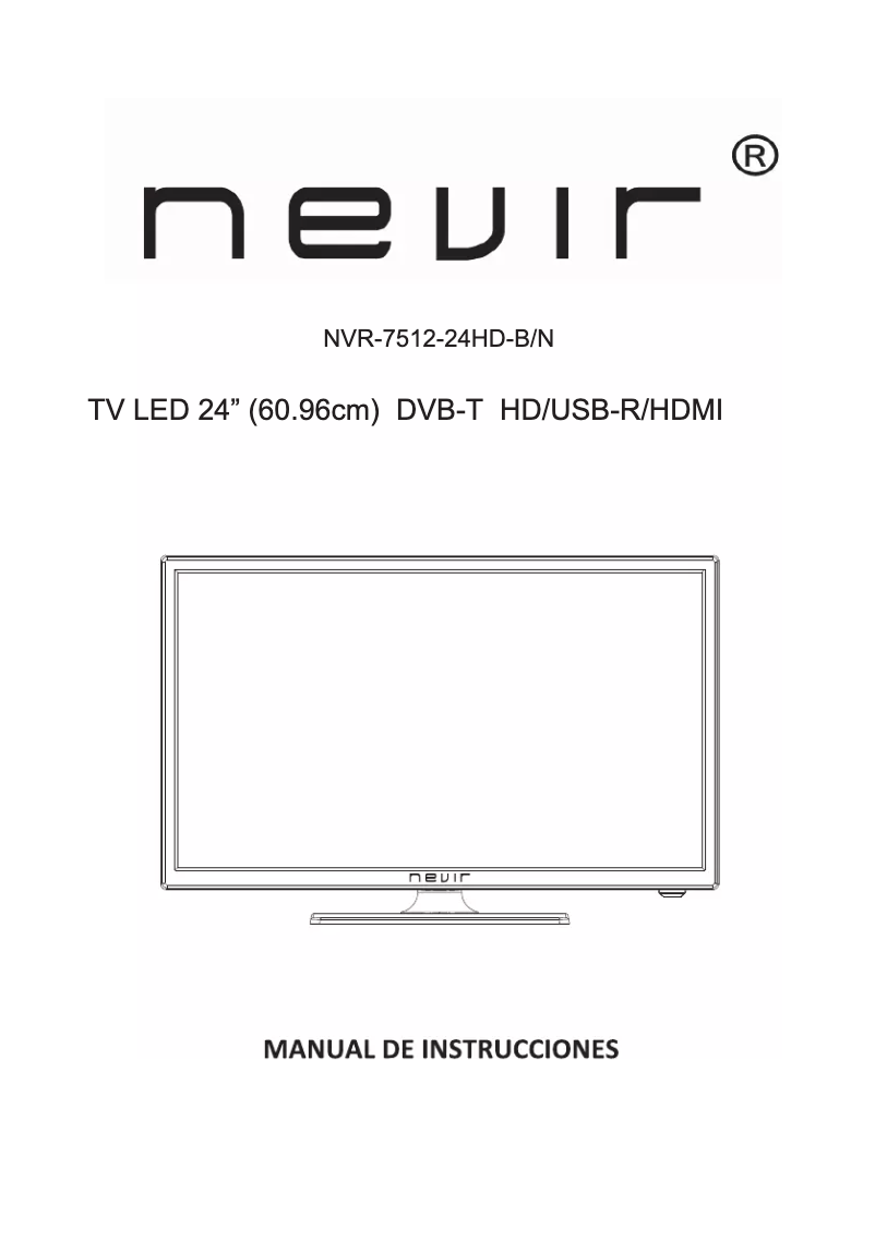 Page n°1 - Manuel utilisateur Nevir NVR-7512-24HD-B