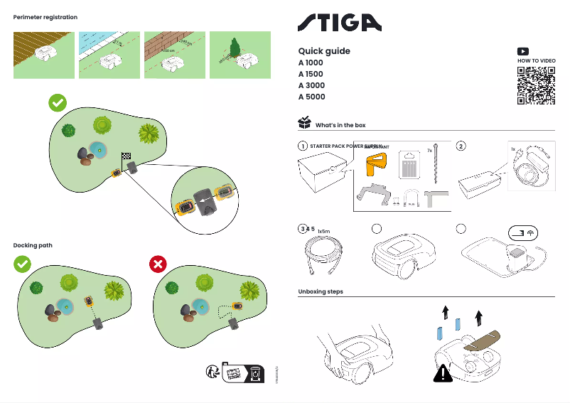 Image de la première page du manuel de l'appareil A 1000