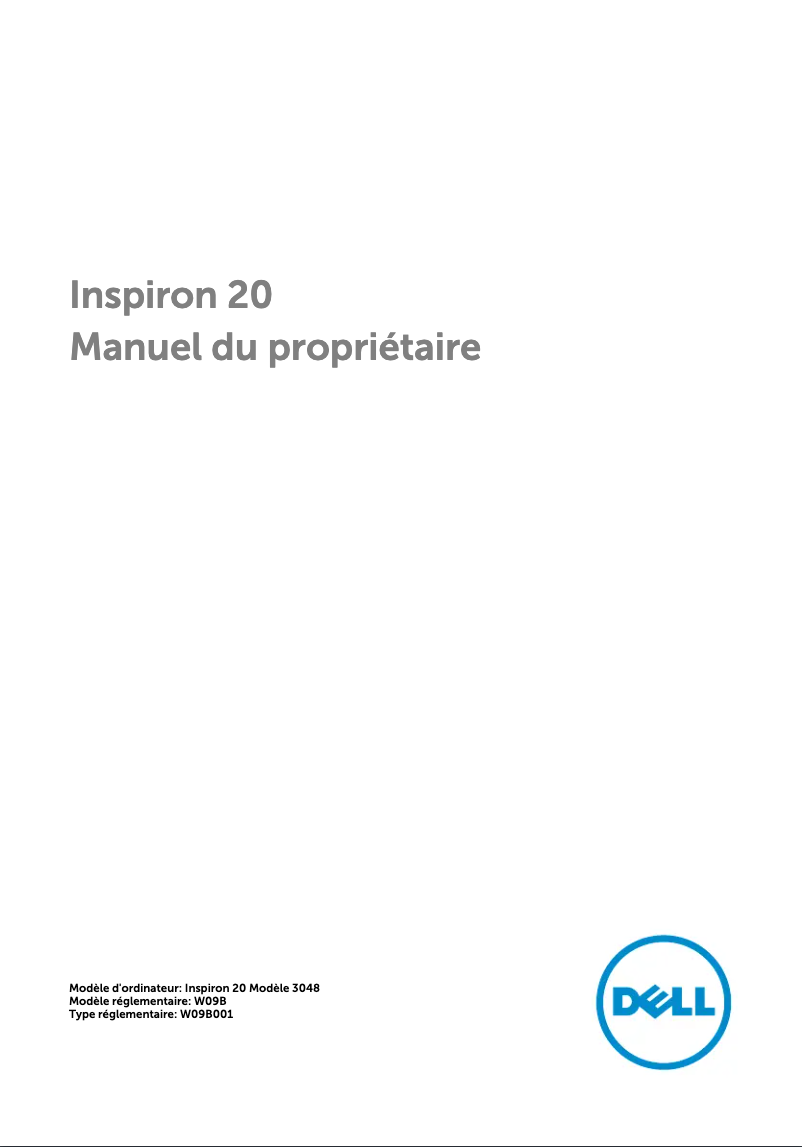 Image de la première page du manuel de l'appareil Inspiron 3048