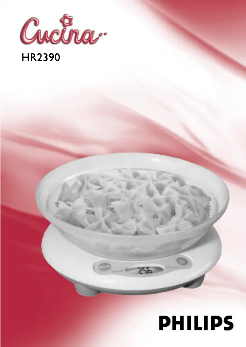 Page 1 de la notice Manuel utilisateur Philips HR2390