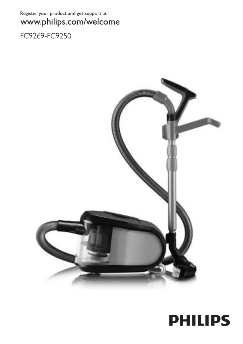 Imagen de la primera página del manual del dispositivo ErgoFit FC9258