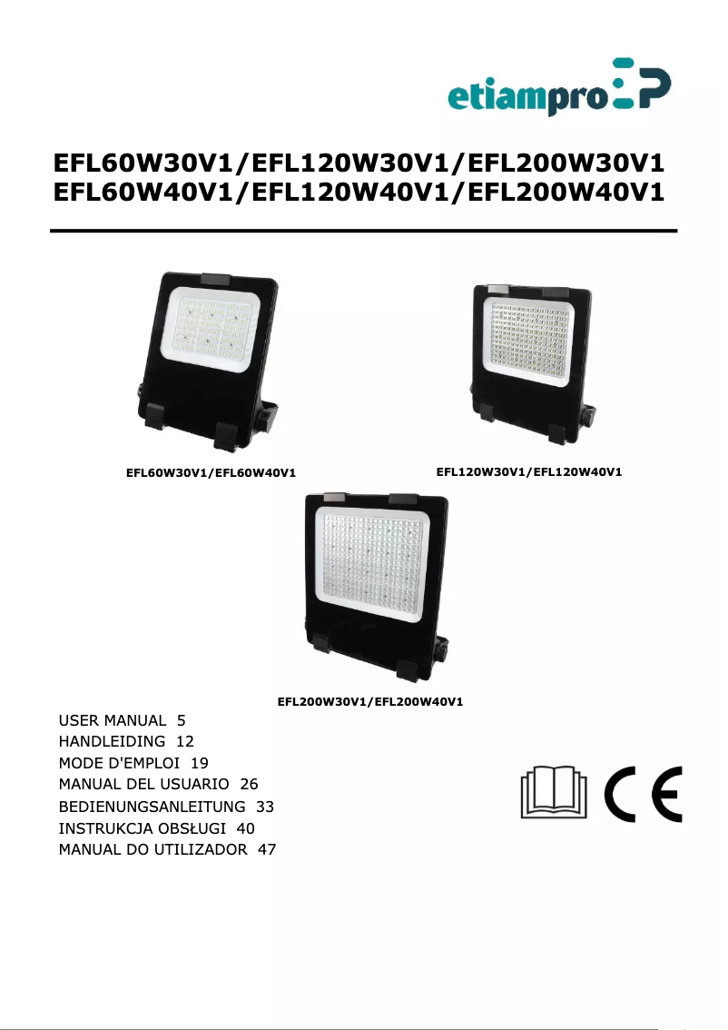 Page n°1 - Manuel utilisateur EtiamPro EFL200W40V1