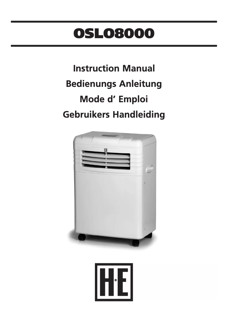 Page 1 de la notice Manuel utilisateur Holland Electro Oslo 8000