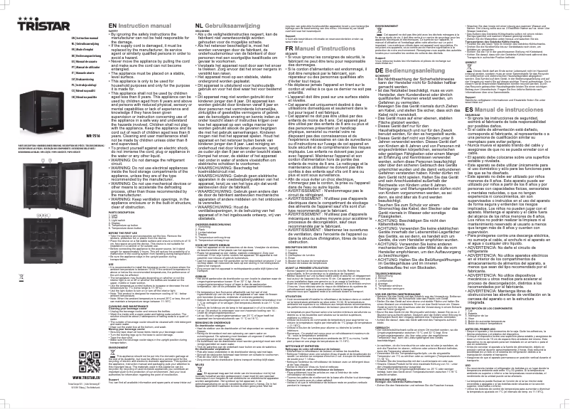 Image de la première page du manuel de l'appareil WR-7516