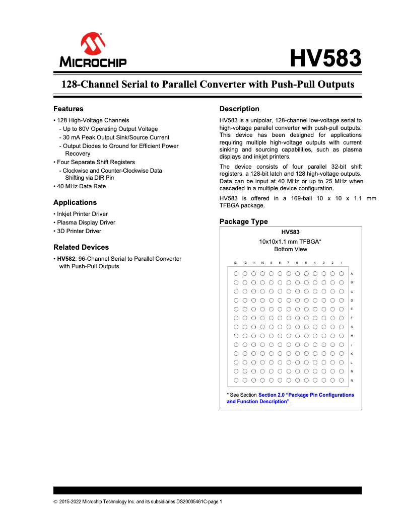 Image de la première page du manuel de l'appareil HV583