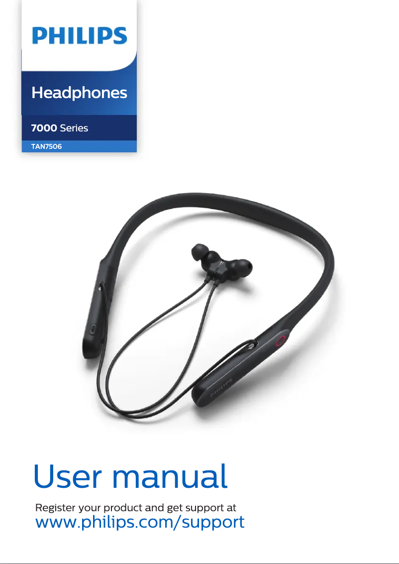 Page 1 de la notice Manuel utilisateur Philips TAN7506